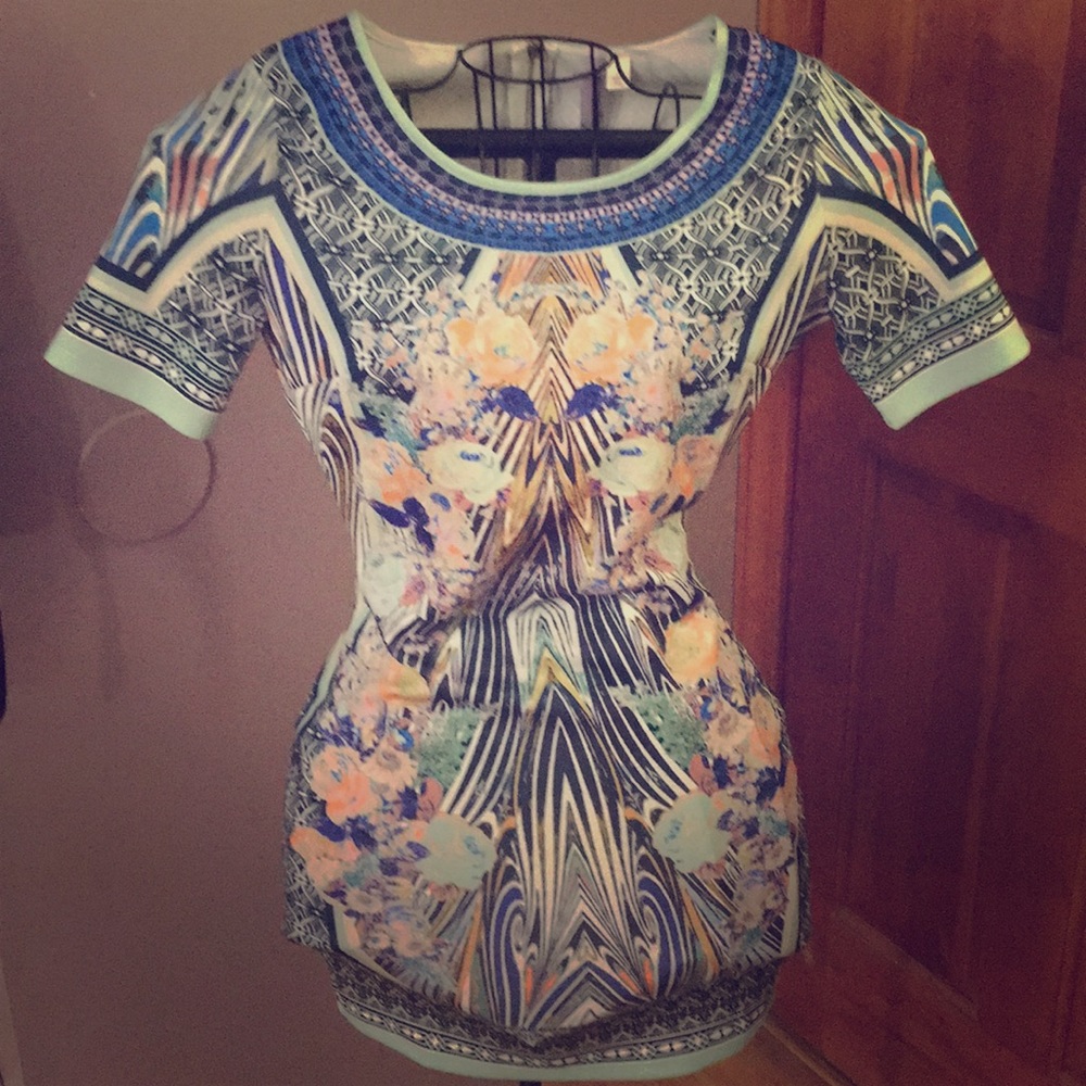 Francesca’s pattern bodycon dress